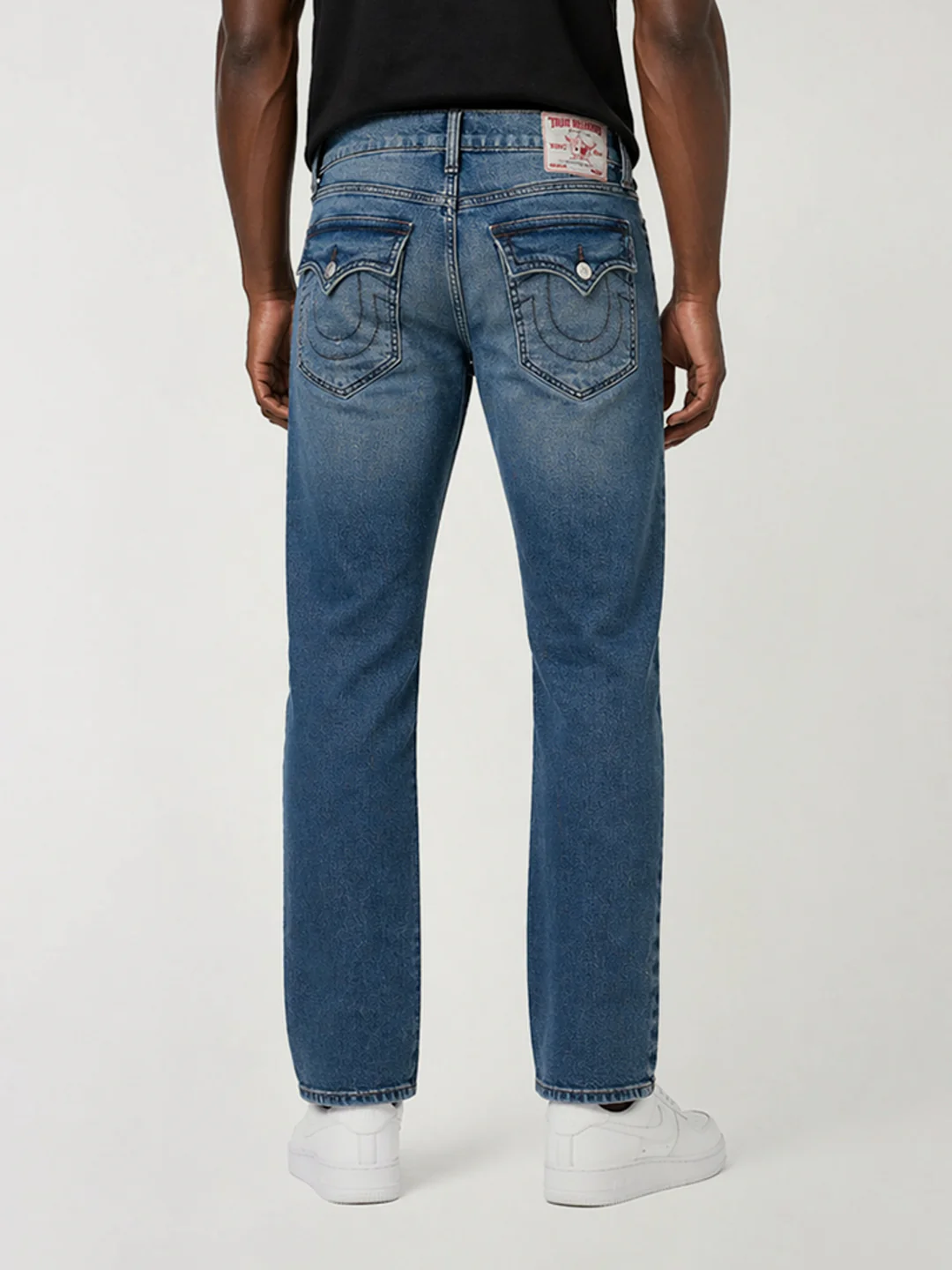 True Religion Men Blue Solid Slim Fit SN Geno Jeans - Image 2
