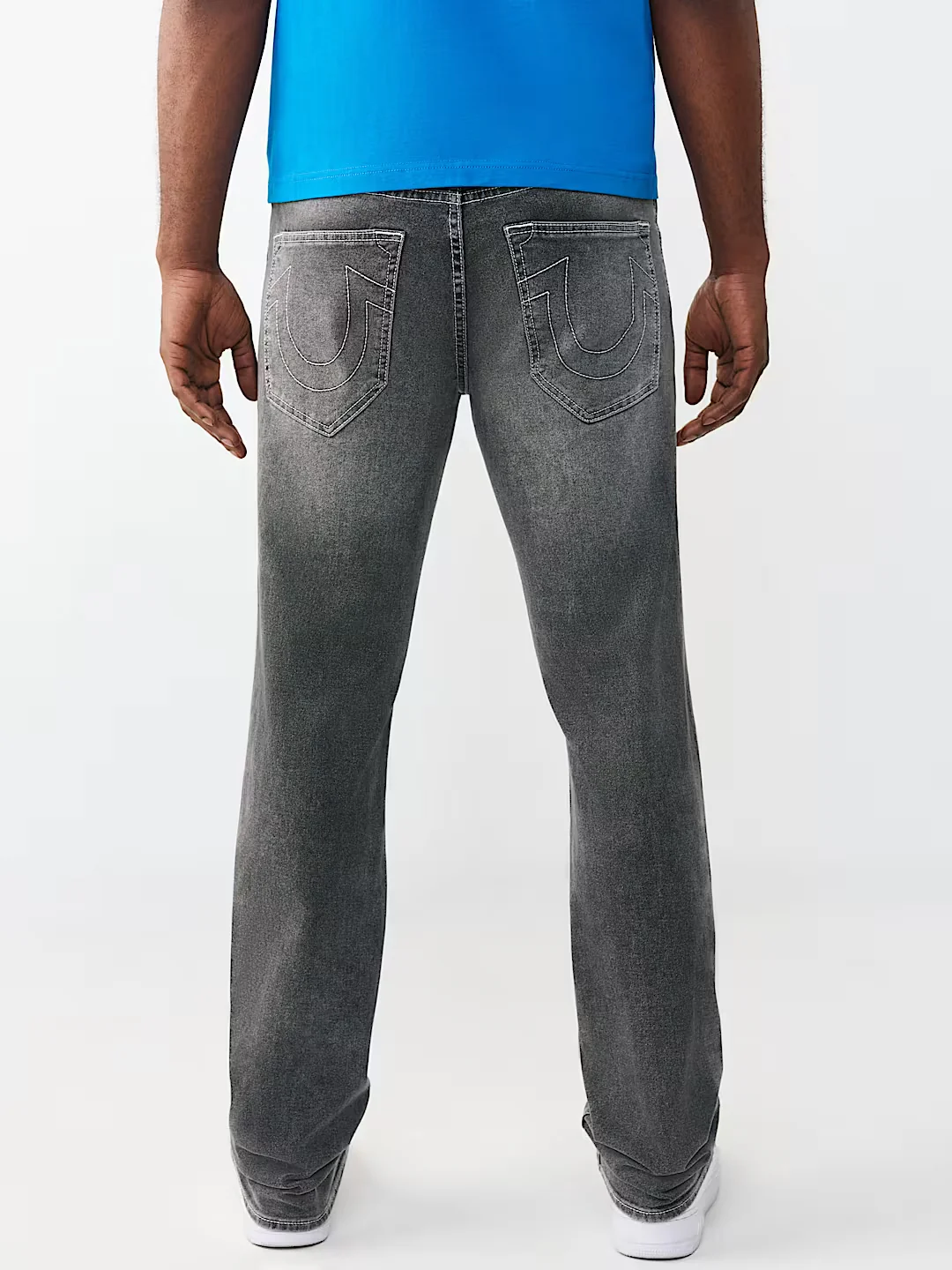 True Religion Grey Solid Straight Fit Stretchable SN Ricky Jeans - Image 3