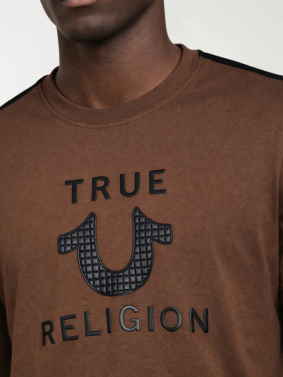True Religion Men Brown Printed Regular Fit T-Shirt - Image 3