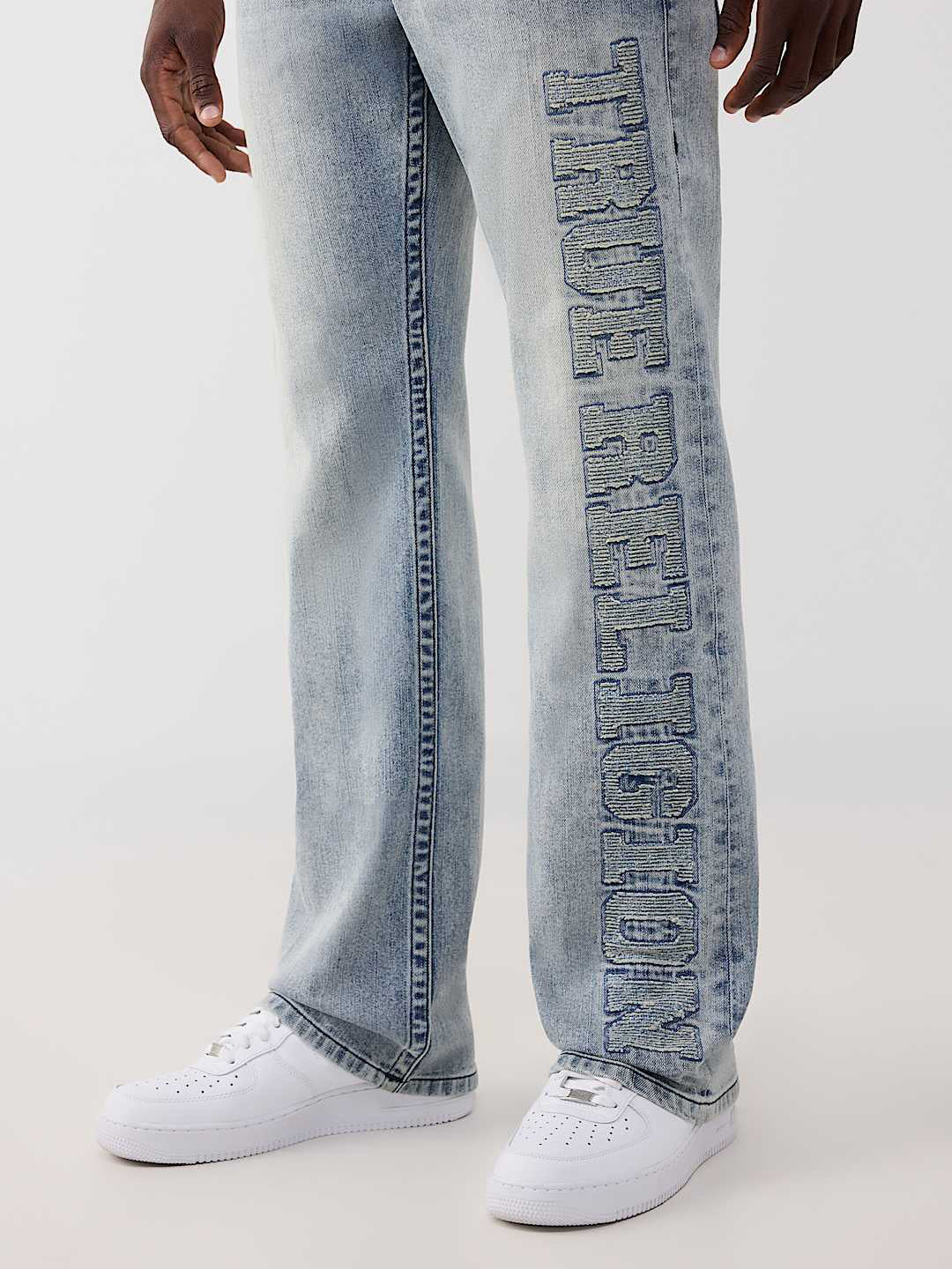 True Religion Blue SN Billy Bootcut Solid Stretchable Jeans - Image 4