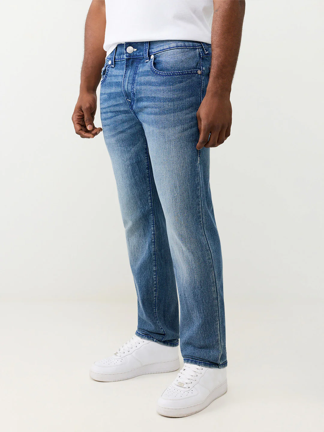True Religion Blue Slim Fit Geno Big T Stretchable Jeans - Image 5