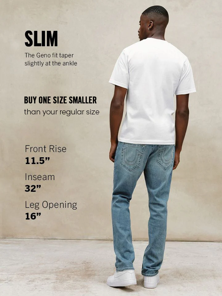 True Religion Blue Slim Fit Geno Big T Stretchable Jeans - Image 7