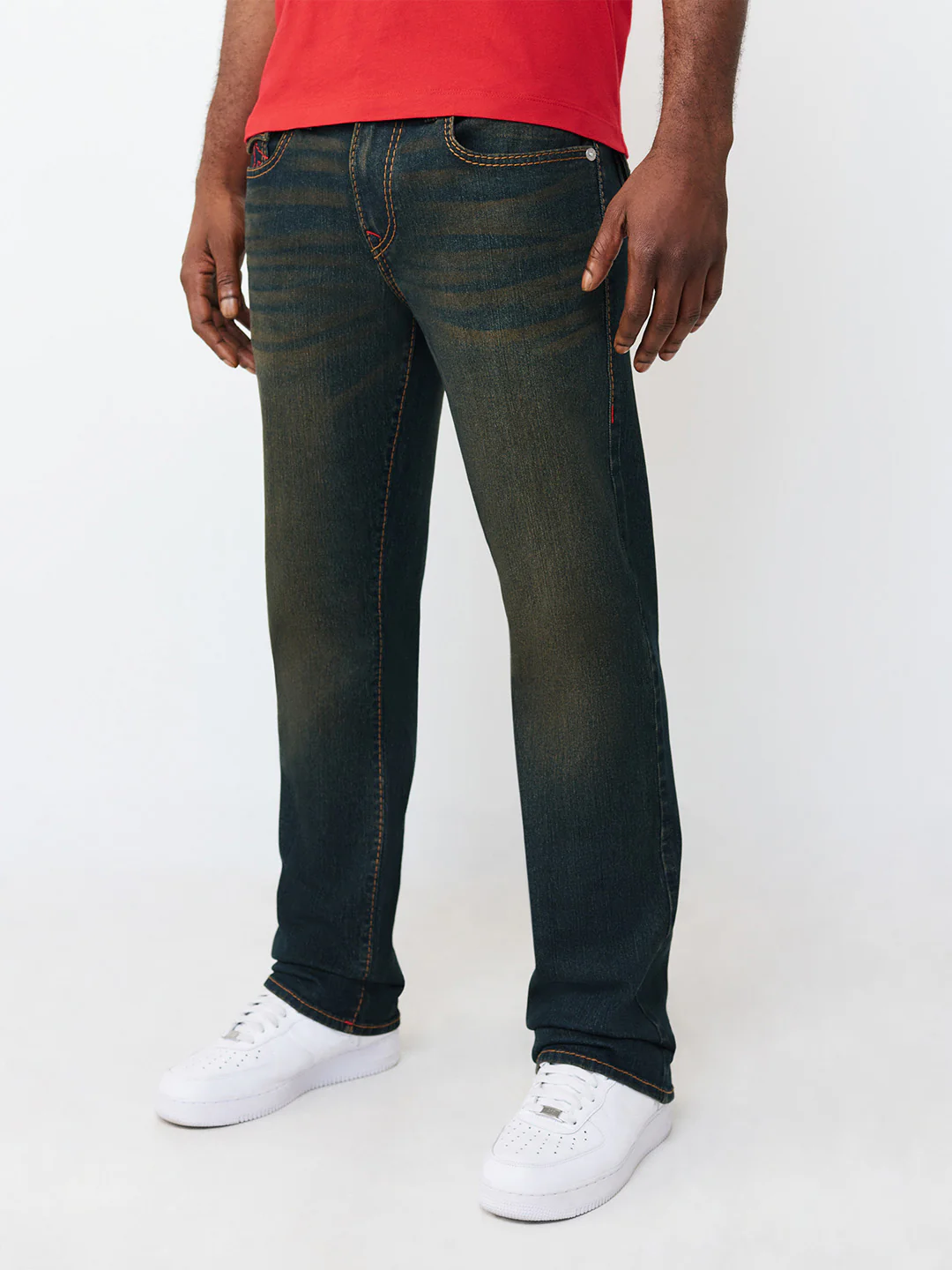 True Religion Blue Straight Fit Ricky Big T Stretchable Jeans - Image 5