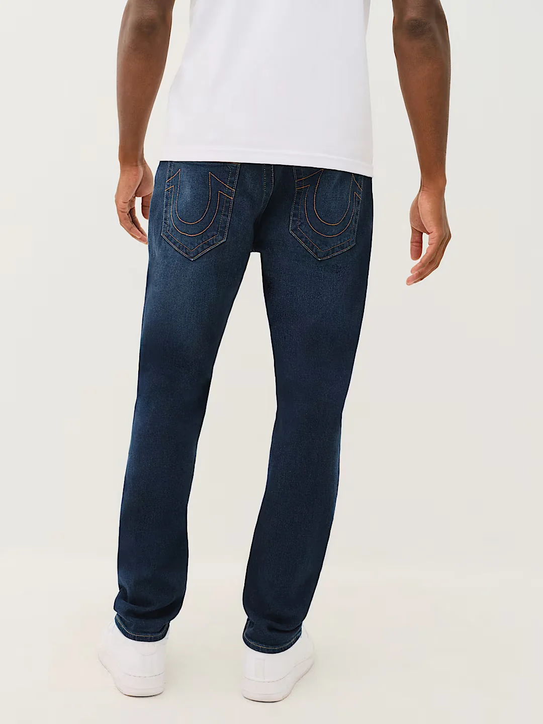 True Religion Men Navy Blue Solid Skinny Fit SN Rocco Jeans - Image 2