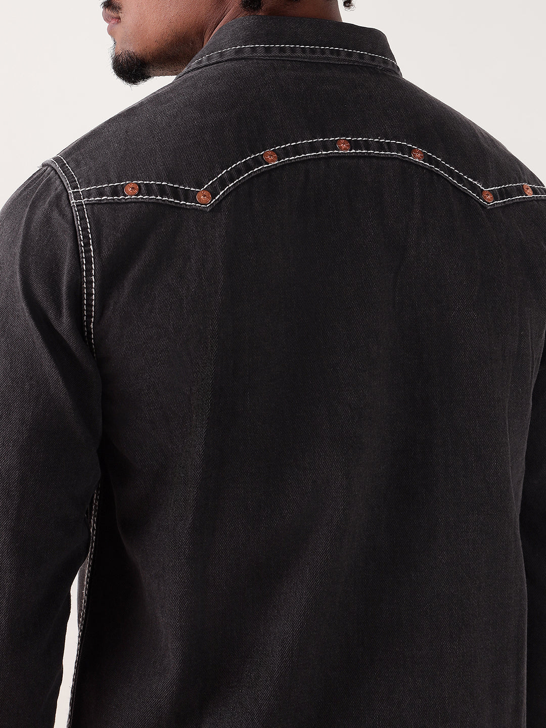 TRUE RELIGION Men Black Regular Fit Shirt - Image 6