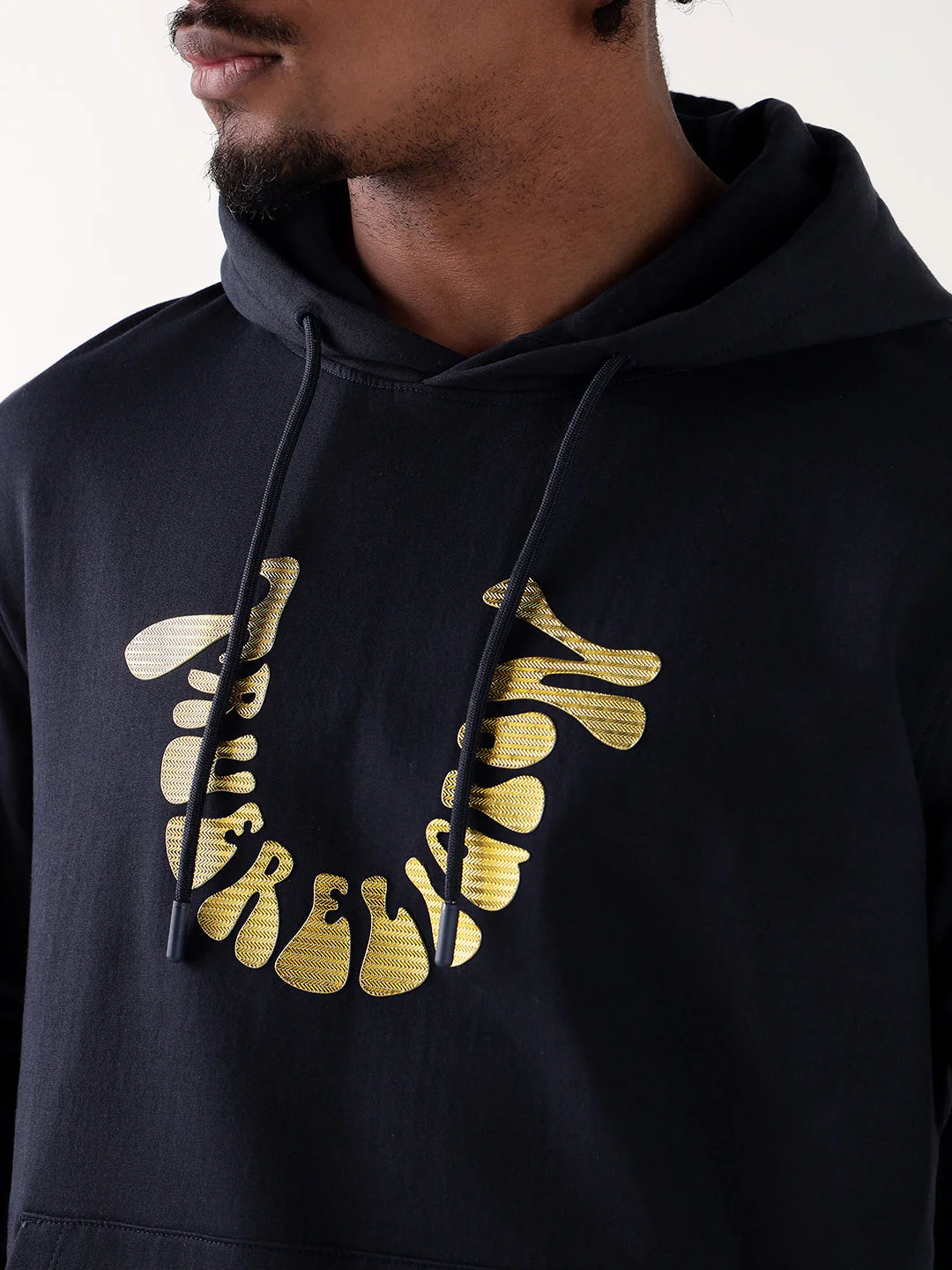 TRUE RELIGION Men Navy Blue Branded Artwork Regular Fit Hoodie - Image 6