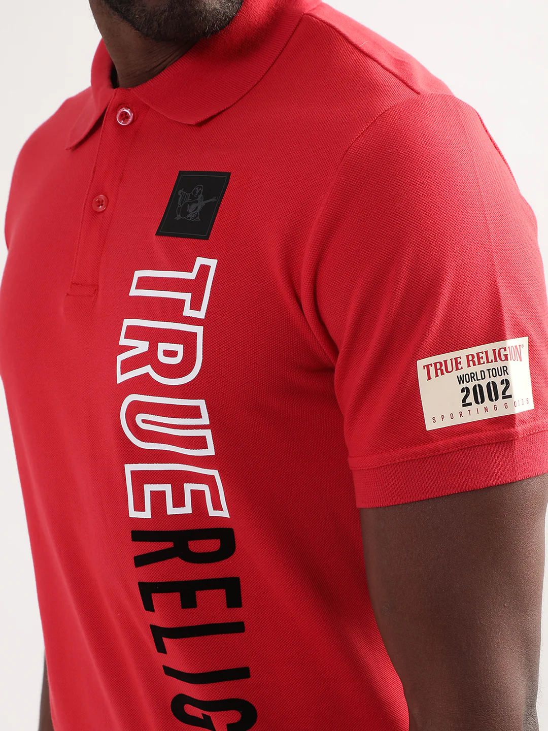 True Religion Chinese Red Logo Regular Fit Polo T-Shirt - Image 5