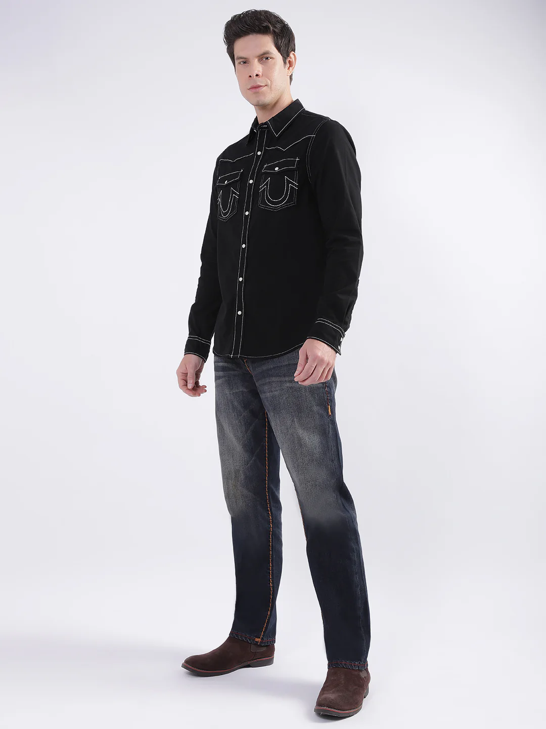 True Religion Black Fashion Regular Fit Shirt - Image 6