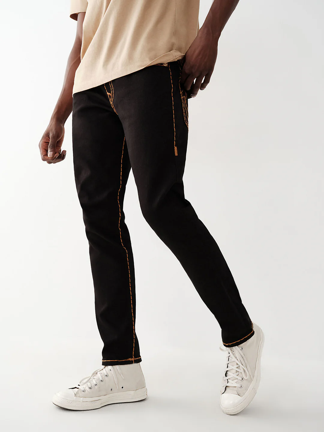 True Religion Men Super T Rocco Skinny Fit Mid Rise Jeans - Image 6