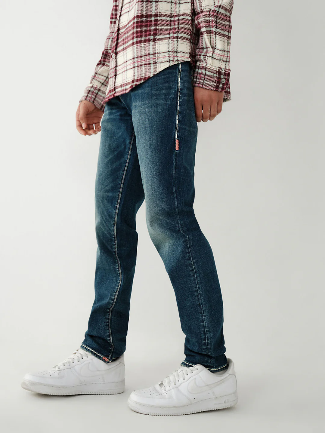 True Religion Men Super T Rocco Skinny Fit Dark Wash Jeans - Image 5