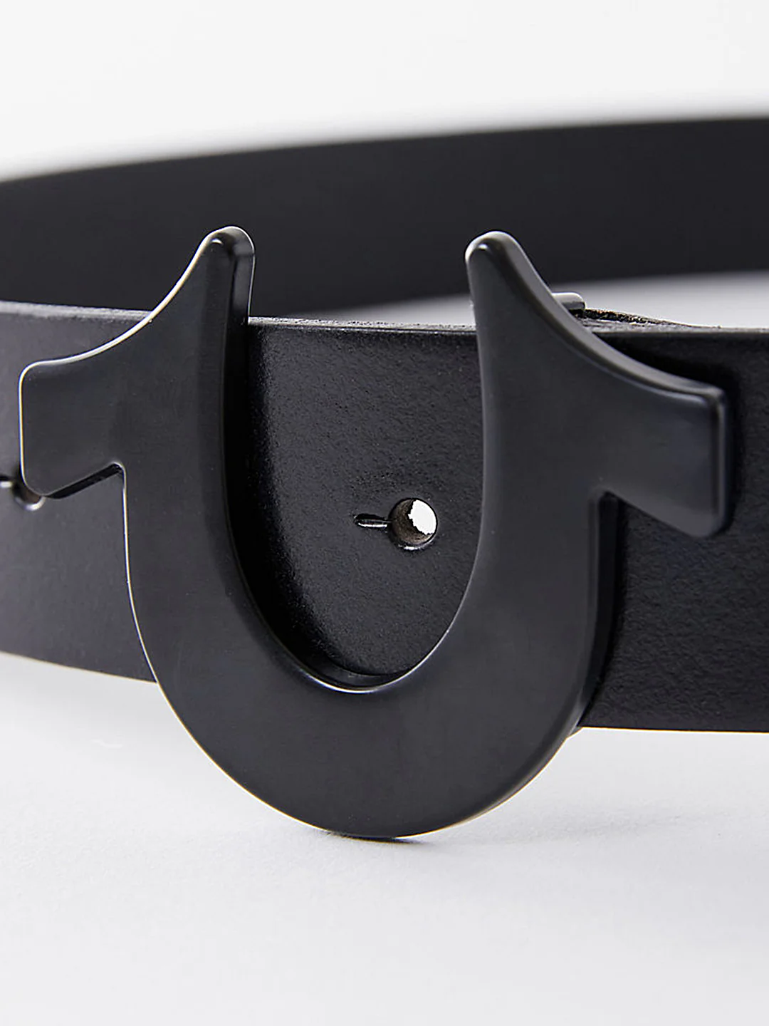 True Religion Black Horseshoe Casual Belt - Image 2