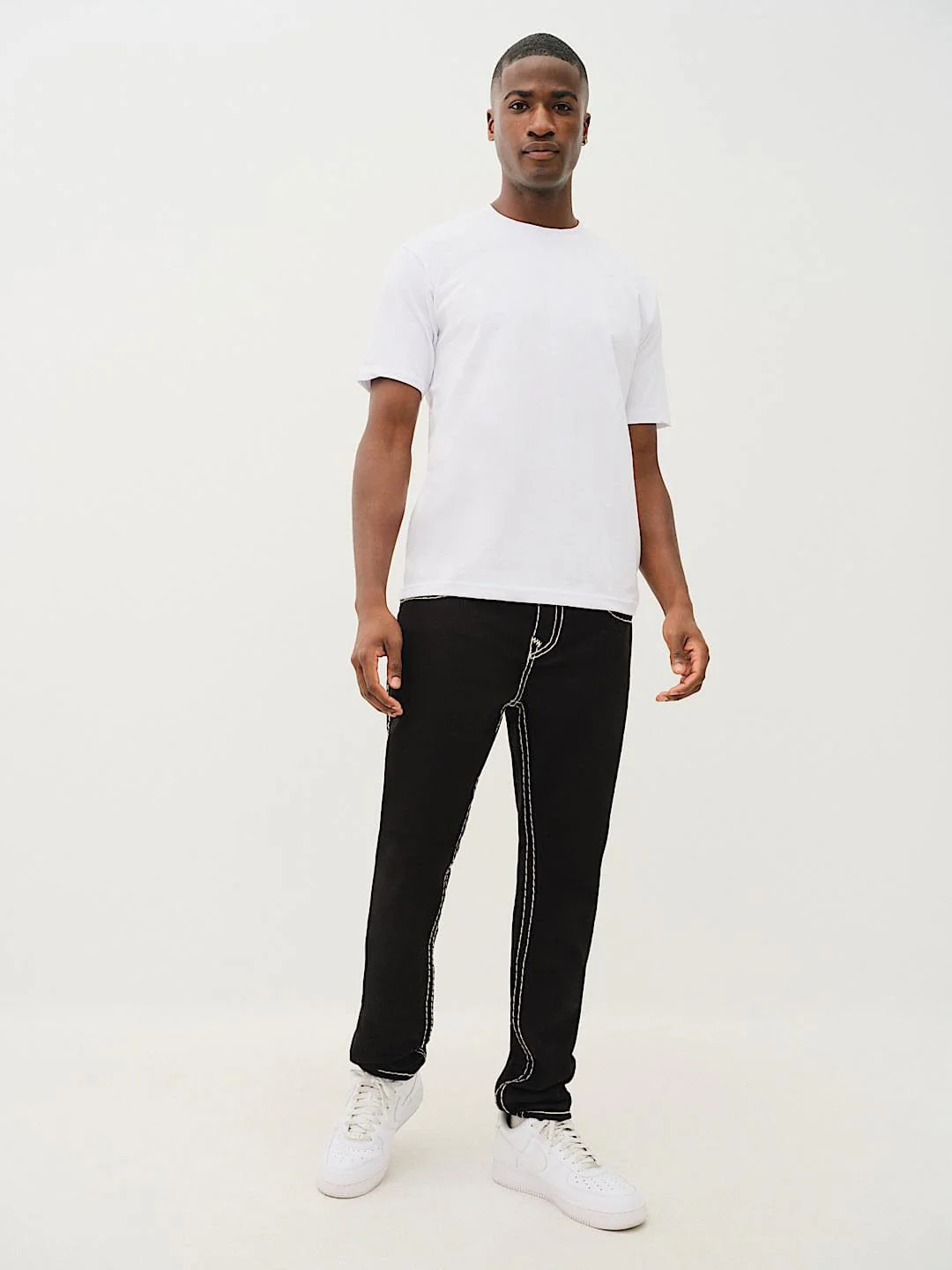 True Religion Men SUPER T Rocco Slim Fit Mid Rise Jeans - Image 6
