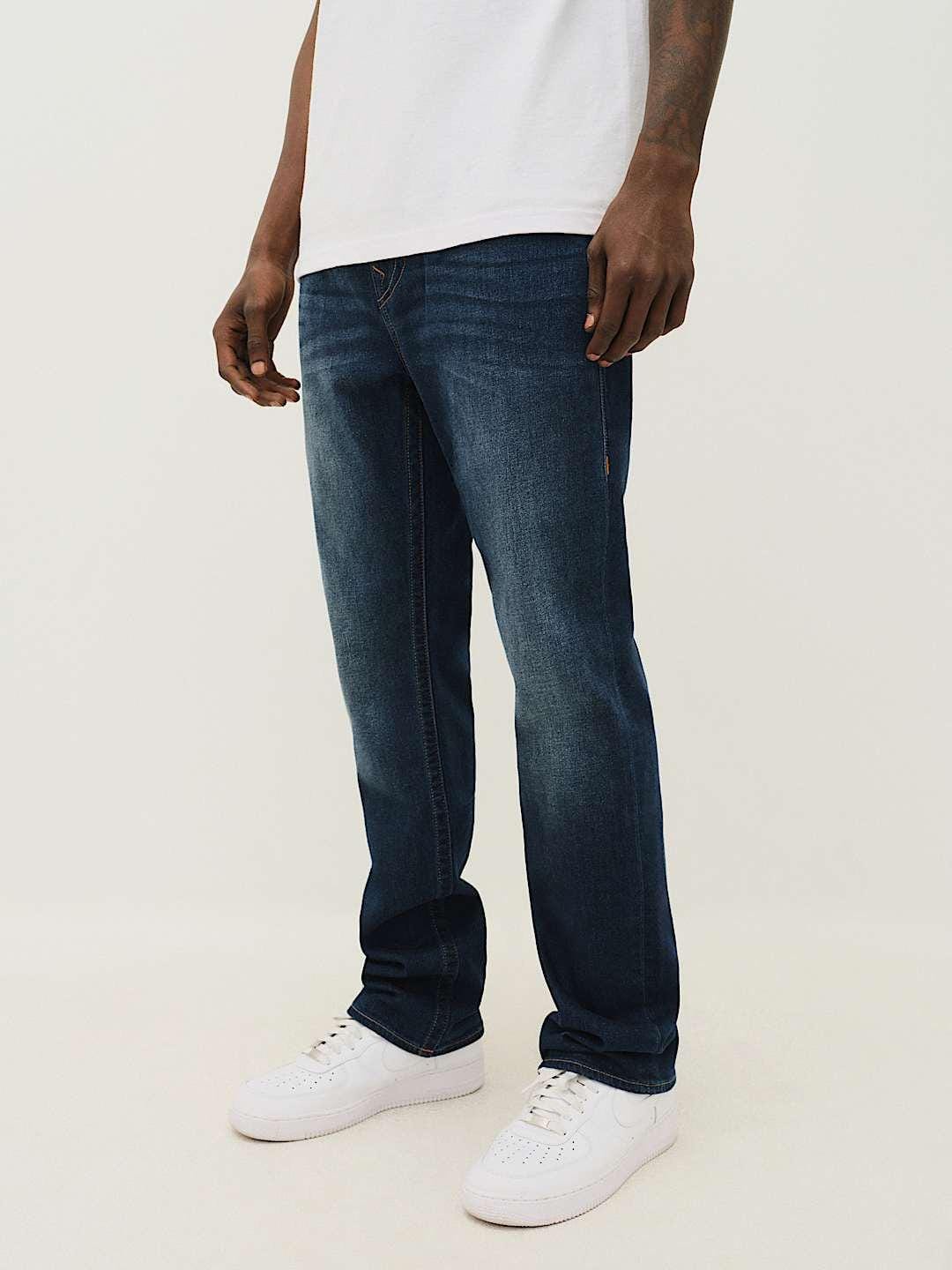 True Religion Men SN Ricky Straight Fit Dark Wash Jeans - Image 6