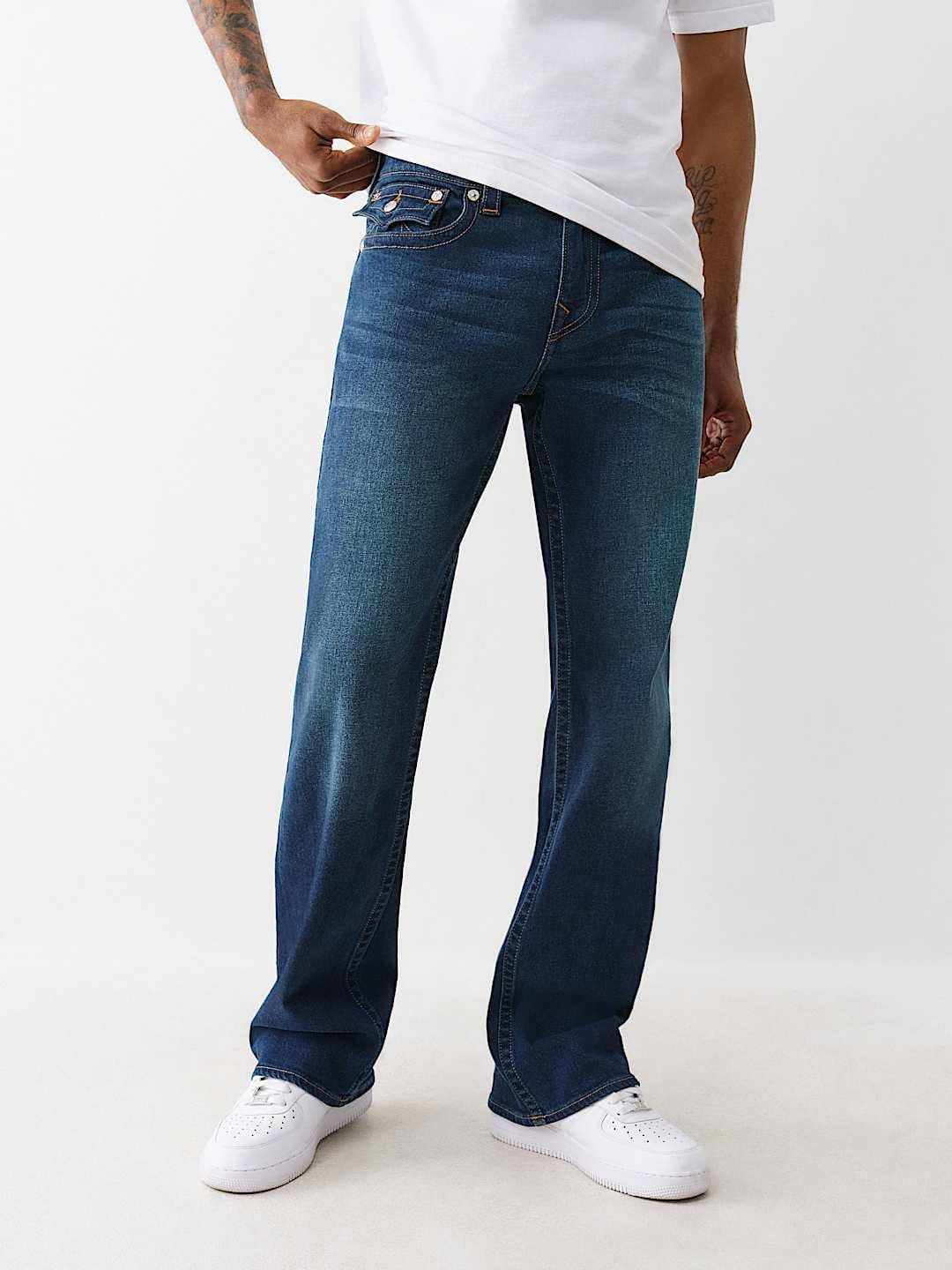 True Religion Men SN Billy Bootcut Fit Dark Wash Jeans - Image 5