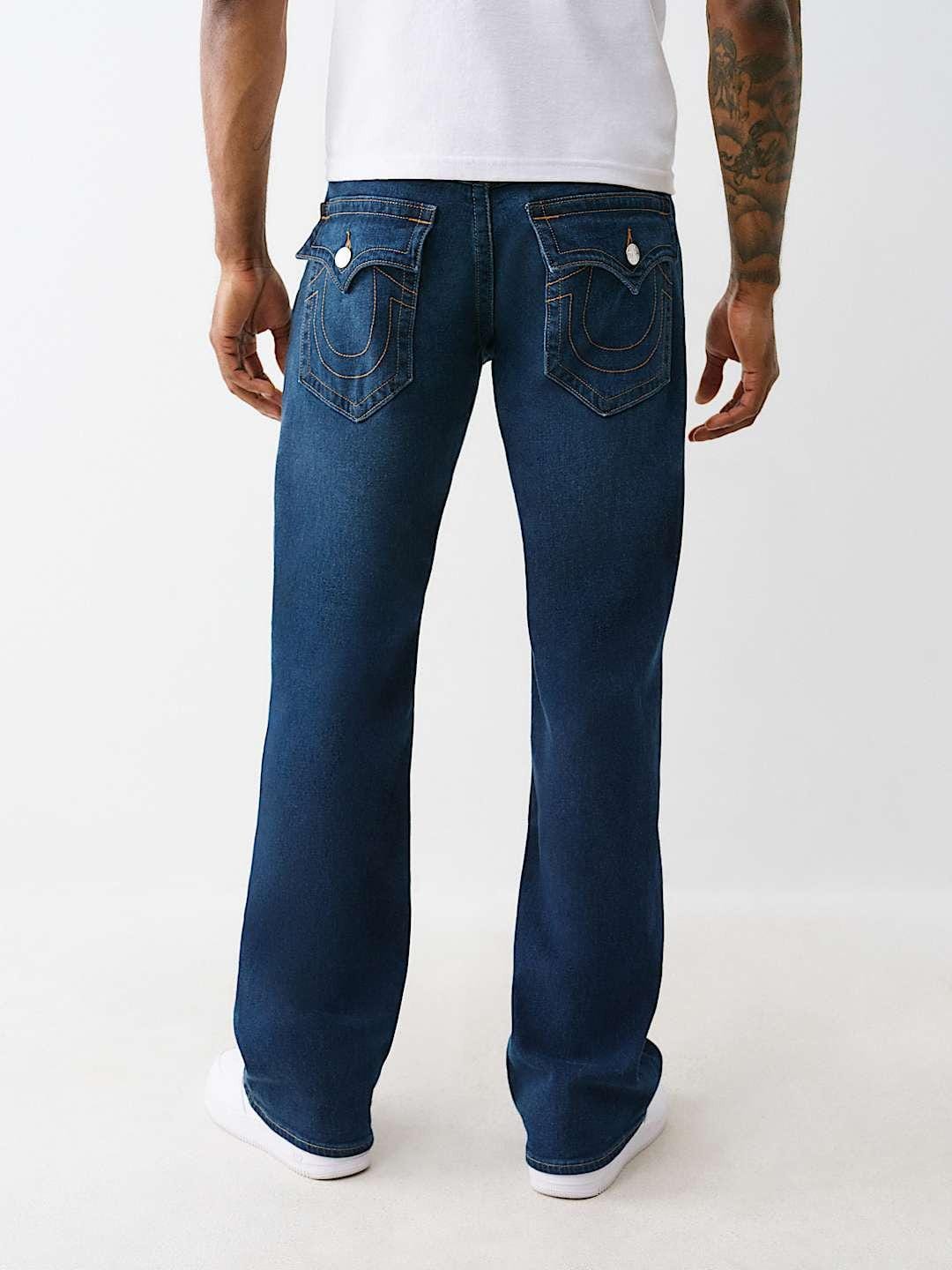 True Religion Men SN Billy Bootcut Fit Dark Wash Jeans - Image 6