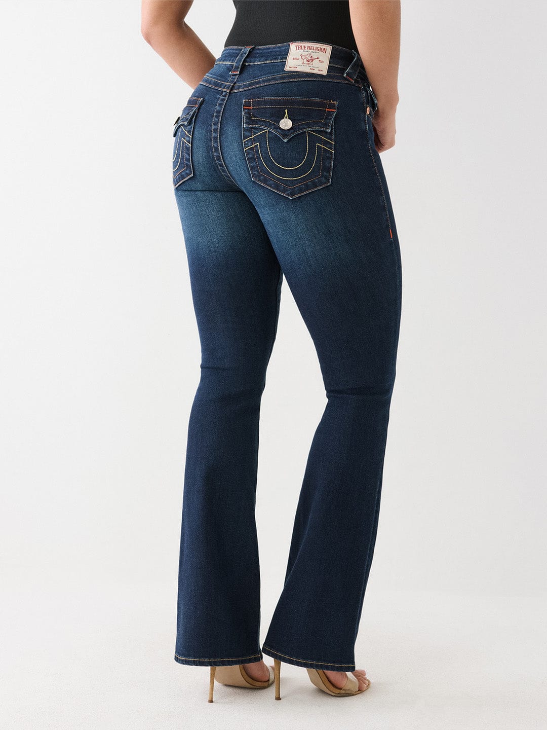 TRUE RELIGION Women Navy Blue SN Bootcut Fit Jeans - Image 7